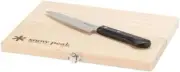 Snow Peak Manaita Set Cutting Board & Kitchen Knife For Outdoor Camping Japan
