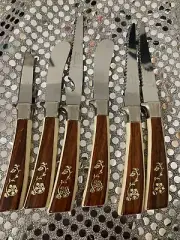 Lifetime Cutlery Cut Stainless Knife Set 2 Knives &3 Serving Fork h'ordeuvres