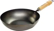 Riverlight Chinese Iron Wok Grill Pan Black 28cm IH Compatible From Japan
