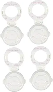 DOITOOL 4pcs Protection Cap Light Guard Dishwasher Safety Lock Key Start Protection Covers Protector Protection Covers for Baby Safety White Child Abs Button Computer