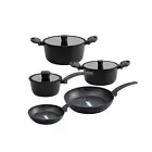 Marble Stone Non-stick Cookware Set, Frypan, Saucepan, Casserole, Induction 8pc