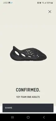 BRAND NEW adidas Yeezy Foam Rnr Onyx HP8739 Men’s Size 14