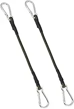Totority 2Pcs Elastic Binding Strap with Hooks Outdoor Stretch Cords for Luggage Tie Camping and Tent Fixing Durable and Strong Design for Secure Cargo Handling