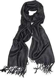 [Achillea] Sparkling Metallic Pashmina Evening Shawl Wrap Scarf for Wedding Party Dress