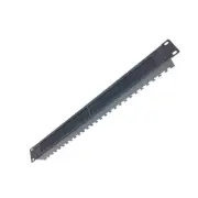 1U Brush Cable Manager Horizontal Rack Mount Cable Management Panel with Tidy