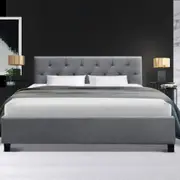 Hyams Double Bed Frame Grey