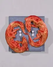 Double Dragon Light Switch Cover
