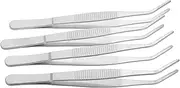 GANAZONO 4pcs Precision Craft Tweezers Stainless Steel Tweezers for Succulent Plants DIY Gardening Bonsai and Moss Terrarium Projects for Craft Repair and Needlework