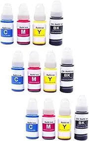 Printer Refill Ink, GI-790 790 Dye Ink - Compatible with Canon PIXMA G1000 G1010 G2000 G2002 G2010 G3000 G3010 G4000 G4010(3set)