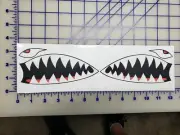 A-10 Warthog teeth mouth decal NON REFLECTIVE Sticker USA 5" & 5.5"