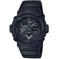 在飛比找momo購物網優惠-【CASIO 卡西歐】G-SHOCK 霧黑質感雙顯電子錶(A