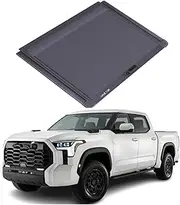 STIDPFZX Pickup Tail Box Truck Cover Retractable Aluminum Roller Shutter Lid Tonneau Cover Compatible for Tundra