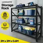 Luxsuite Garage Shelving Warehouse Racking Pallet Storage Shelves 2X2M