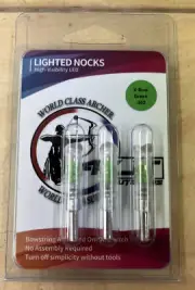 4KJT Outdoors X-bow Lighted Nocks Green Color .302 Diameter