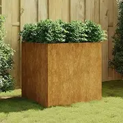 Raised Garden Bed, Elevated Planter Box Plant Container 80x80x80 cm Corten Steel