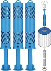 Misaakoeq Hot Springs Spa Salt Cartridge,Hot Tub Chlorine Cartridges - Heat-Resistant Healthy Natural Tool for Hotsprings Home Family Friends