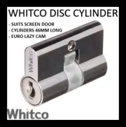 Whitco Screen Door Cylinder Barrel Replacement 2 X Keys KA or KD 46mm W841400