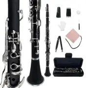 Yinfente Clarinet G Key Ebonite wood with Carry bag for Students & Professionals