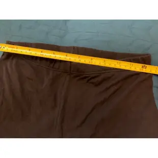 UNIQLO 黑色棉質舒適休閒保暖七分褲 長度40公分 鬆緊帶腰圍平量32公分 M-L