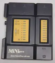 MINI PRO CABLE TESTER with RJ45 and RJ11 ports
