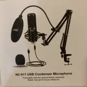 USB Microphone for Computer PC NLL Podcast Condenser Microphone Kit NC-011 NEW