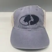 Blue Gray Mossy Oak Outdoor Ball Cap Hat Streach Fit Small Medium Stretch Fit