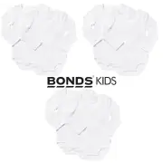 6 Pack Bonds Baby Wonderbodies Long Sleeve Bodysuit Wondersuit BY4RA Bulk