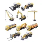 Construction Trucks Vehicles Toys Forklift Digger Excavator Model Kids Gift