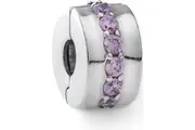 PANDORA CHARMS Mod. PINK SPARKLING ROW CLIP