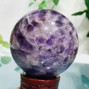529g Natural Dream Amethyst Quartz Sphere Crystal Ball Healing Reiki Decoration
