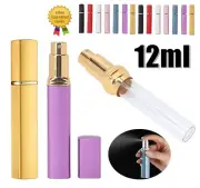 12ml Travel Portable Pump Spray Mini Perfume Atomiser Refillable Scent Bottle AU