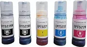 522 Ink Refill Bottles Compatible for 522 Refill Ink Bottle (Not Sublimation Ink) Use for EcoTank ET-2803 ET-2800 ET-2720 ET-4800 Printer 5 Pack (2BK C M Y)