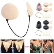 Plunge Bra Kit Push Up Frontless Bra Kit Non-Slip Invisible Bra Reusable ✿