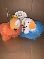 Nick Jr Bubble Guppies Shower Bath Pouf Mr Grouper & Bubble Puppy