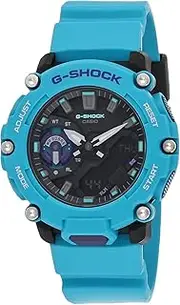[Casio] GA2200-2A Mens Black/Blue Analog/Digital Watch with Black/Blue Band