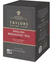 Taylors of Harrogate English Breakfast Tea Bags Pack of 300 Full Bodied Flavor