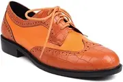 [IKOFLYE] Women's Classic Comfort Oxford Daily Shoe Classic Flat Low Heel Oxford Shoes Derby Saddle Lace Up Flats Dress Shoes