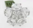 GENUINE 5.84 Cts WHITE SAPPHIRES RING .925 STERLING SILVER - New With Tag