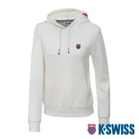 在飛比找PChome24h購物優惠-K-SWISS Hoodie 連帽上衣-女-米白