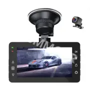Car Dash Camera Video Recorder 4K 3in Front Rear Cameras IPS Screen Night Vision (for: Subaru)