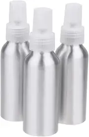 DONFAMDS 10Pcs Refillable Aluminum Travel Bottles with Spray Nozzle Durable Transparent Liquid Containers for Perfume Makeup Remover More