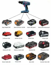 Battery Adapter for Old 18V Bosch Tools ( Jadapters )
