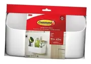 Command 10 Lb Large Organizing Caddy with 4 Command Strips, 9.91" x 3.38" x