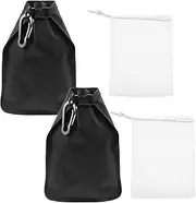 2 Pack Travel Soap Bag, Waterproof & Leakproof Soap Bar Case, Portable Soap Holder Travel Case, Soap Container Bag, Foldable Travel Soap Pouches for Shampoo Bars Travel Camping Enthusiasts (Color A)