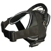 Dog Harness Dean and Tyler “Service Dog” Black with Reflective Trim Medium-XL