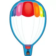 Creative Shapes Notepad Hot Air Balloon Large