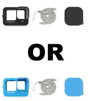 Telesin Silicone Protective cover/Lens Cover/Lanyard for GoPro HERO13/12/11/10/9