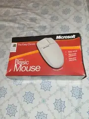 Vintage Microsoft Basic Mouse 1.0 PS/2 Window 95 NT computer wired SEALED
