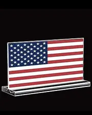 4×6 Inch United States Acrylic Desk Flag,10×15cm Small Americans Indoor Banner,Tiny Printing Decor For Office Home Table Meeting