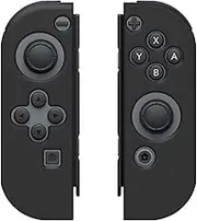AMZER Silicone Skin Jelly Case for Nintendo Switch Joy Con - Black